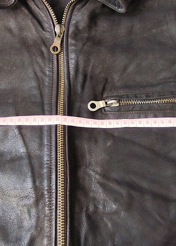 AMERİKADAN VİNTAGE DERİ MOTORCU MONTU MONT - Görsel 2