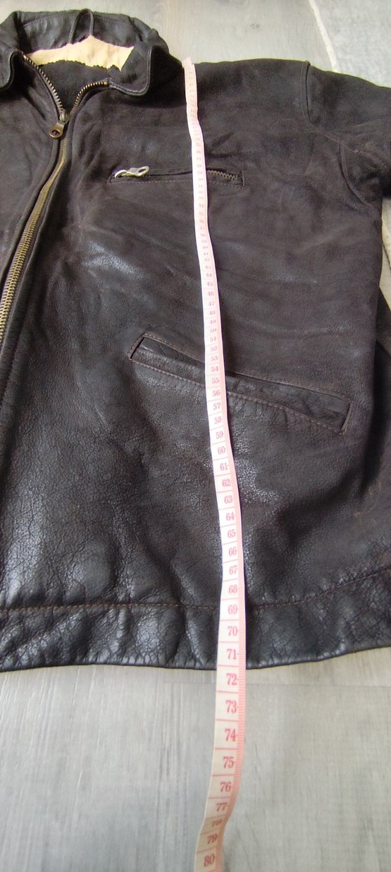 AMERİKADAN VİNTAGE DERİ MOTORCU MONTU MONT - Görsel 3