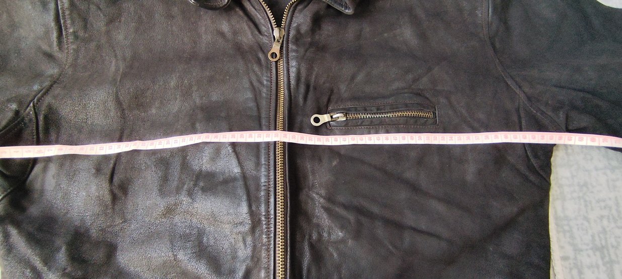 AMERİKADAN VİNTAGE DERİ MOTORCU MONTU MONT - Görsel 2