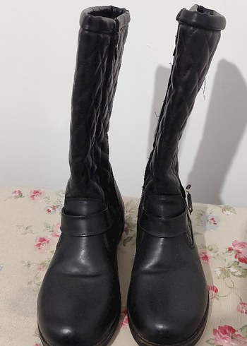 BAYAN DERİ ÇİZME BOT FERMUARLI - Görsel 2