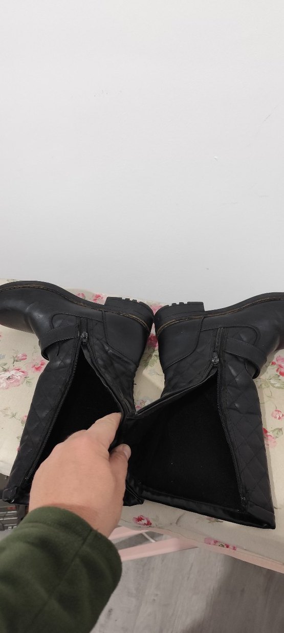 BAYAN DERİ ÇİZME BOT FERMUARLI - Görsel 3