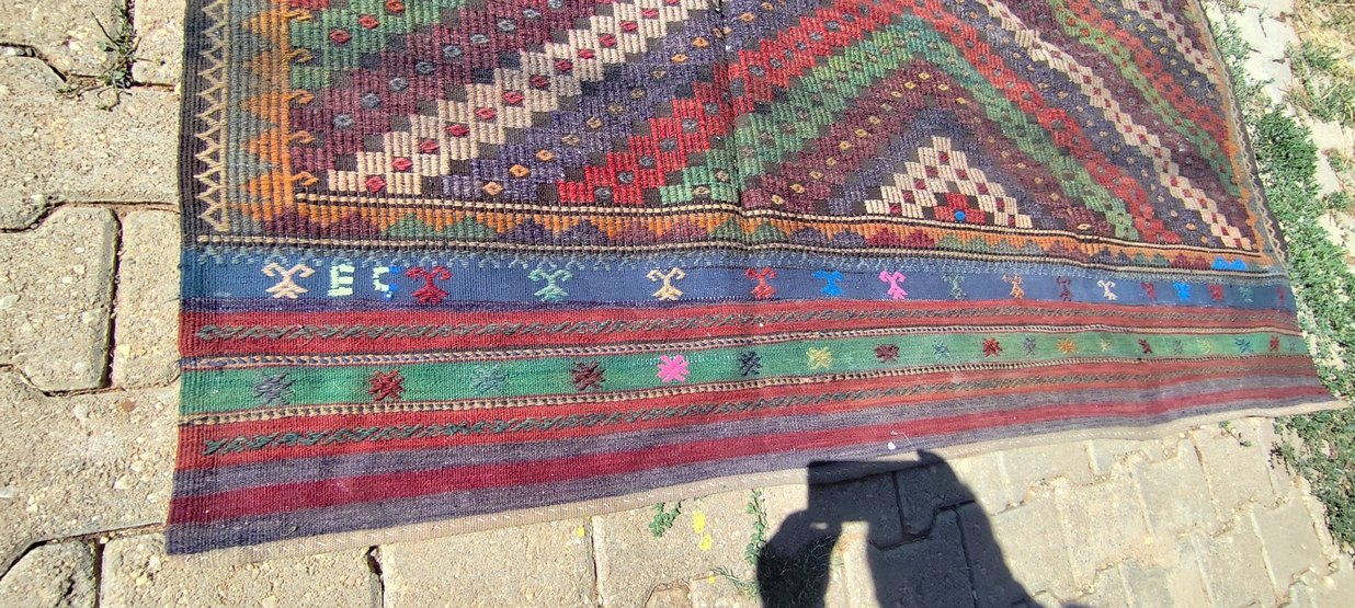 ANTİKA EL DOKUMASI KİLİM - Görsel 4