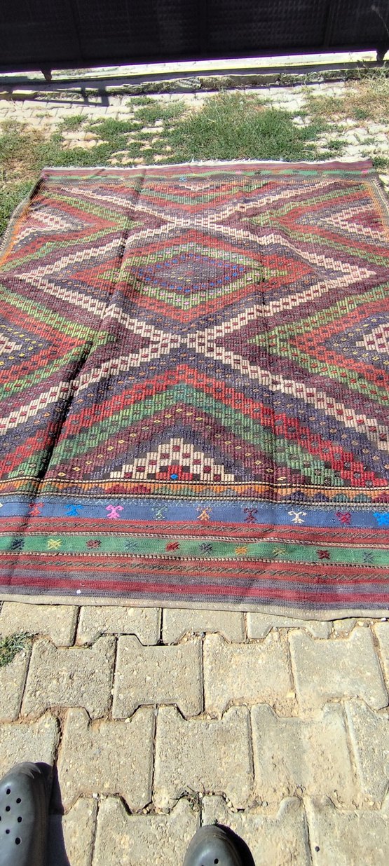 ANTİKA EL DOKUMASI KİLİM - Görsel 2