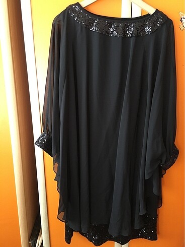 Tüllü model şifon gece elbisesi - Görsel 4