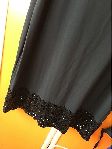 Tüllü model şifon gece elbisesi - Görsel 8