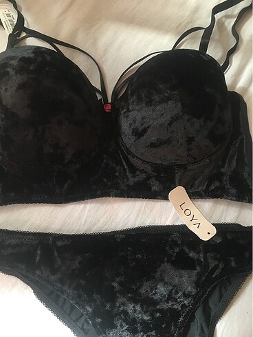 Marka sıfır  kadife iç çamaşır takımı - Görsel 2