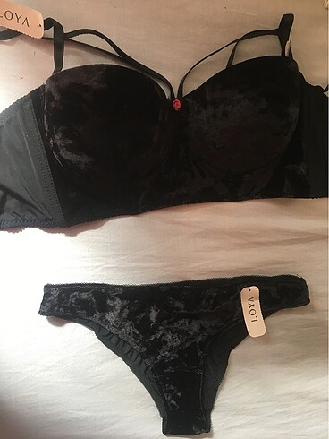 Marka sıfır  kadife iç çamaşır takımı - Görsel 4