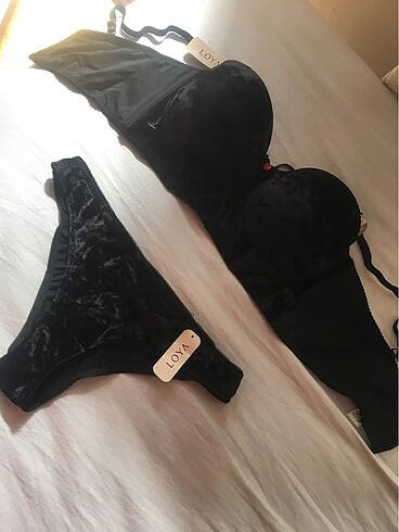 Marka sıfır  kadife iç çamaşır takımı - Görsel 7