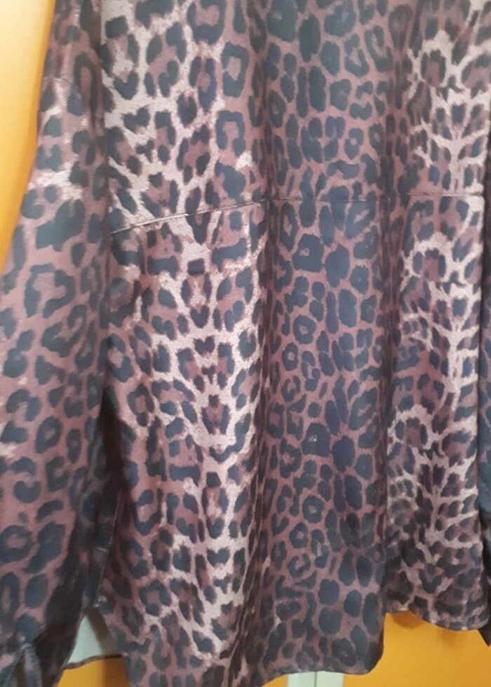 Leopar model muhtesem gomlek - Görsel 3