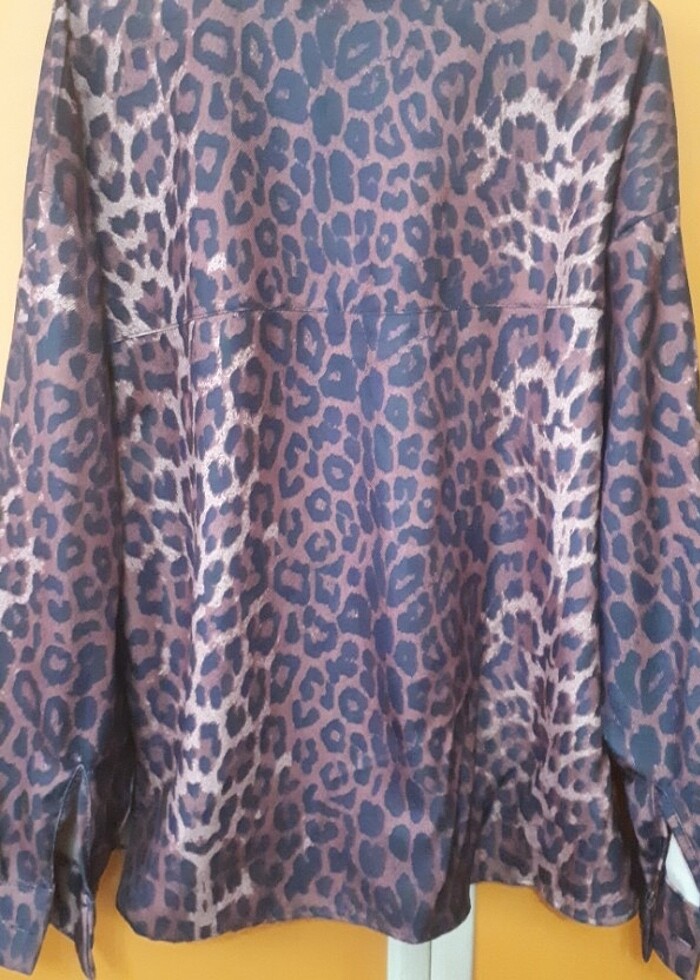 Leopar model muhtesem gomlek - Görsel 4