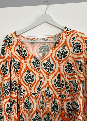 Uzun Bohem Kadın Elbise - Görsel 3