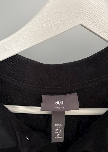 Siyah Polo Yaka Erkek Tişört - Görsel 2