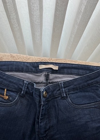 Koyu  Kadın Denim Pantolon - Görsel 2