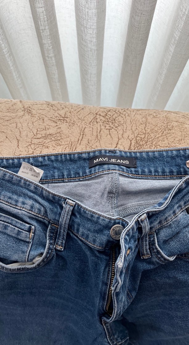 Erkek Gri Mavi Normal Boy Kot Pantolon - Görsel 2