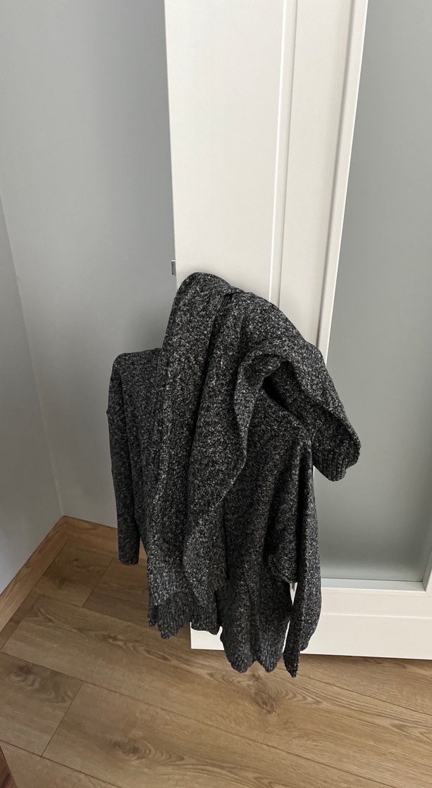 Gri Örgü Kadın Triko Kazak takım - Görsel 4