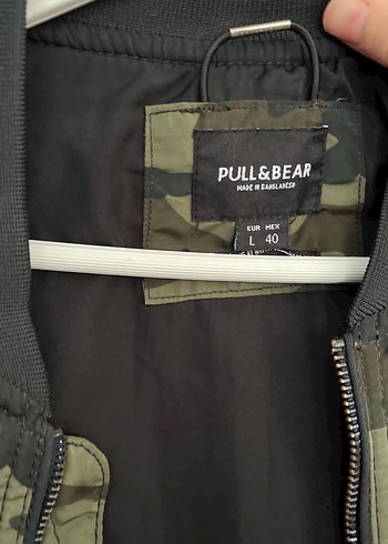 Kadın Kamuflaj Desenli Fermuarlı Bomber Ceket - Görsel 4