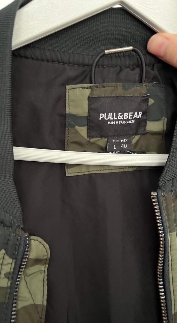 Kadın Kamuflaj Desenli Fermuarlı Bomber Ceket - Görsel 4