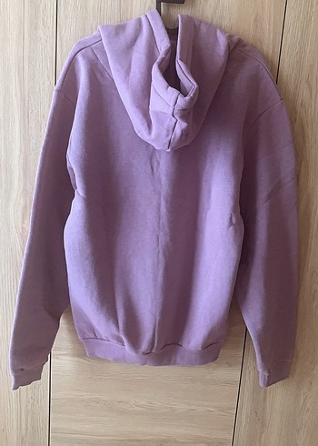 Mor Kapüşonlu Kadın Sweatshirt - Görsel 2