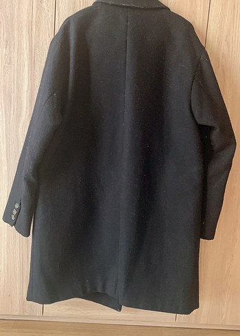 Siyah Kruvaze Düğmeli #Kaban - Görsel 2