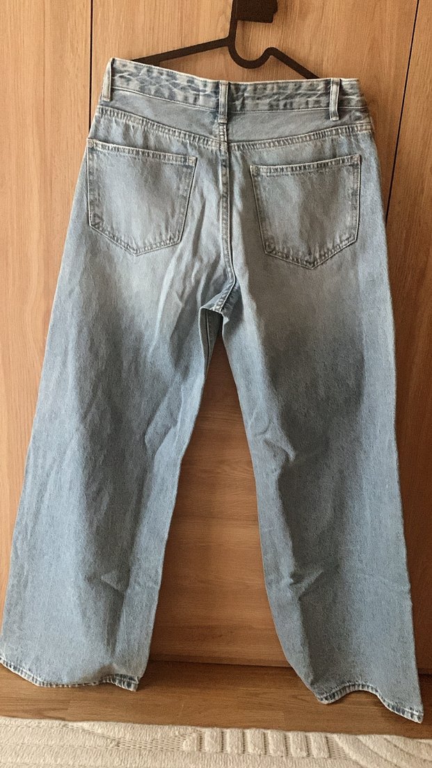 Midi Boy Bol Kesim Kot Pantolon - Görsel 4