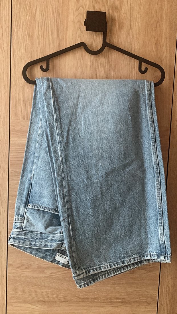 Midi Boy Bol Kesim Kot Pantolon - Görsel 2