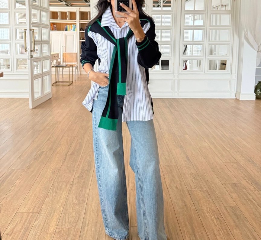 Onix Kendinden Şallı Gömlek Detaylı Triko - Görsel 2