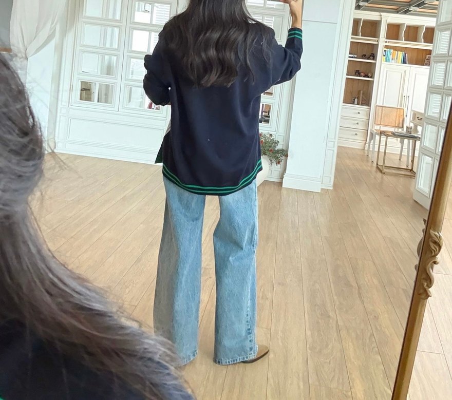 Onix Kendinden Şallı Gömlek Detaylı Triko - Görsel 4