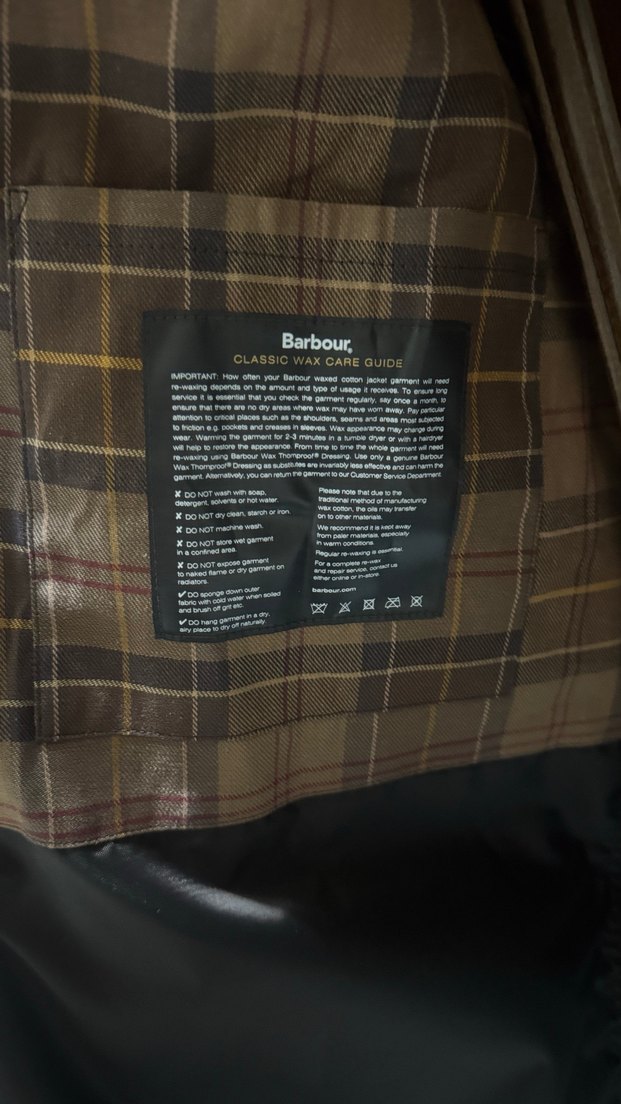 Barbour yağlı Erkek Ceket - Görsel 4