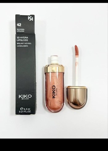 Beden Kiko 3D Hydra Lipgloss 45 Parlak Bej