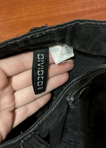 s Beden H&M Siyah Denim Mini Etek