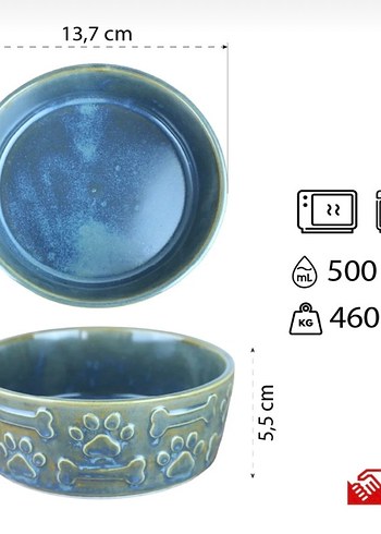 Seramik Kedi-Köpek Mama Kabı - Görsel 9