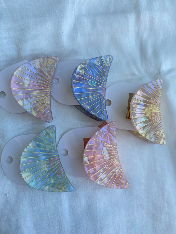 Pastel Renkli kemik istiridye toka - Görsel 4