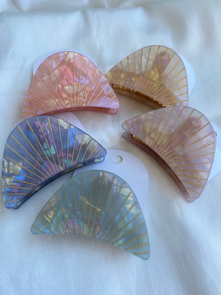 Pastel Renkli kemik istiridye toka - Görsel 5