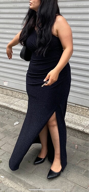 Pırıltılı abiye uzun abiye