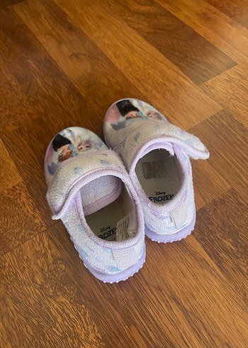 Kız Çocuk Mor Baskılı Sıcak Ev Terliği - Görsel 2