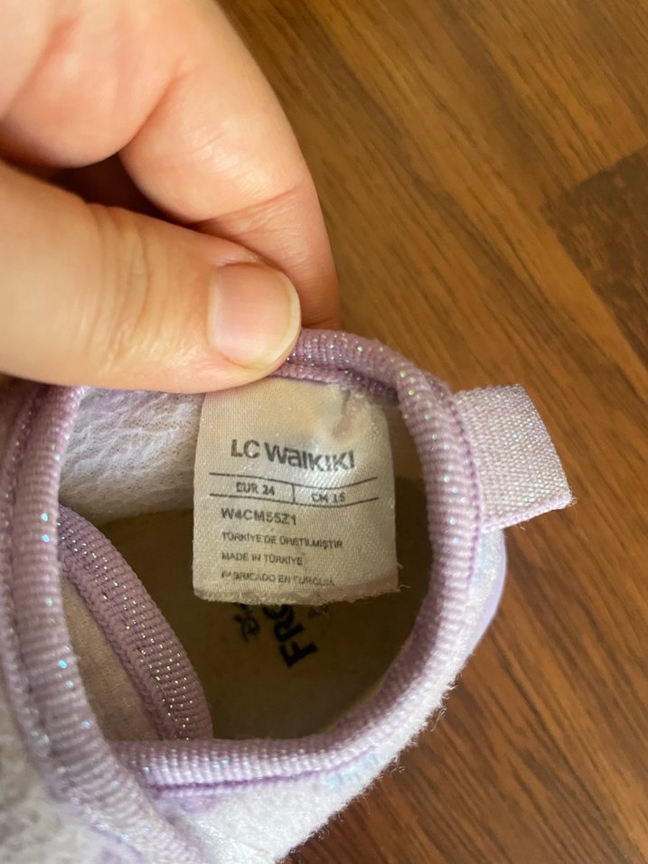 Kız Çocuk Mor Baskılı Sıcak Ev Terliği - Görsel 4