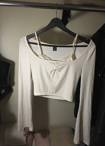 Shein ithal çift üst bluz vitange bluz