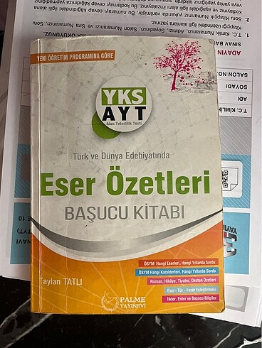 yazar eser özet kitap