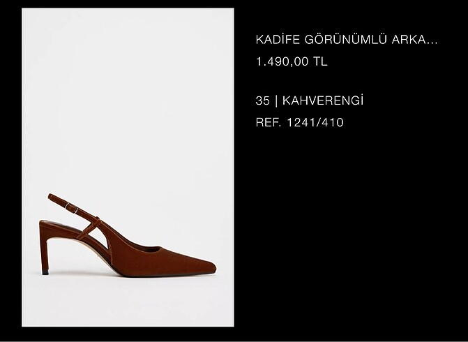Zara Zara topuklu ayakkabı