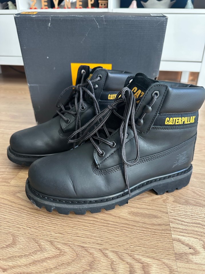 Siyah Caterpillar Kadın Erke Bot - Görsel 3