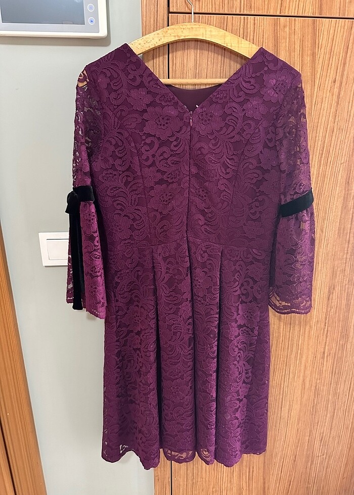 Dantelli elbise - Görsel 4