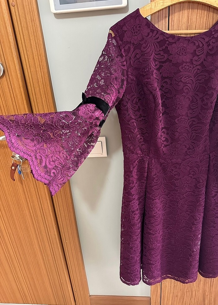 Dantelli elbise - Görsel 2