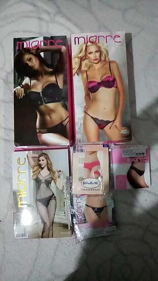 Sütyen Takım +vücut çorabı +külot 