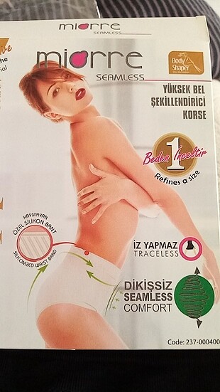 l Beden siyah Renk Şekillendirici korse 1 beden inceltir