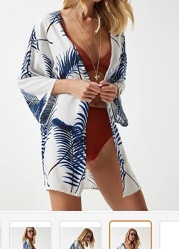 m Beden mavi beyaz kimono