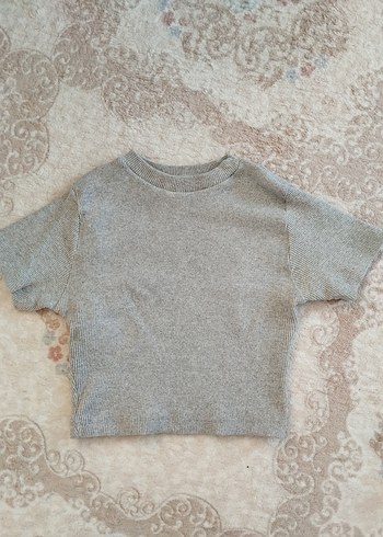 m Beden Kadın 3lü Yarım Balıkçı Basic Crop Tişört