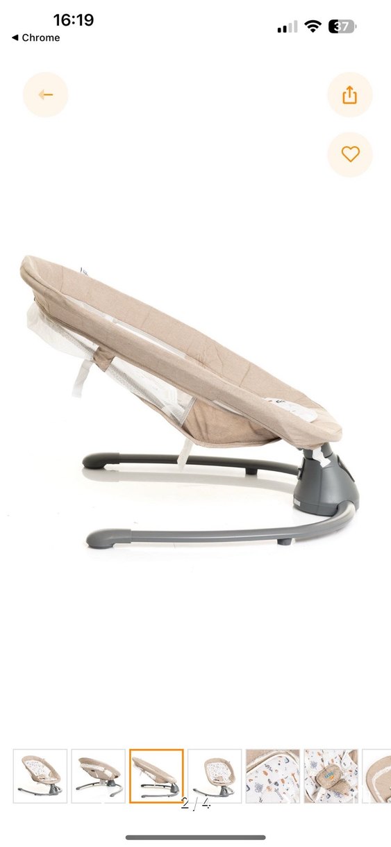 Bej Bebek Salıncağı ve Sepeti - Görsel 2