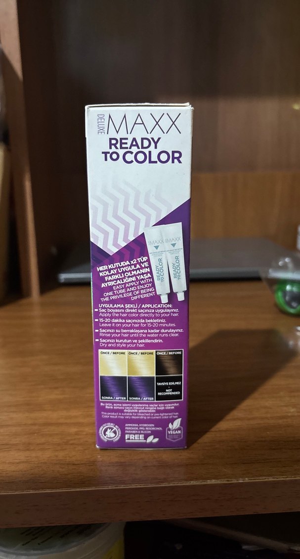 Maxx Deluxe Mor Yarı Kalıcı Saç Boyası - Görsel 2