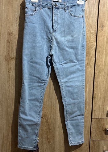Pastel Mavi Kadın Denim Pantolon