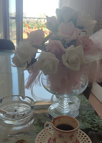 Pastel Pembe gelin çiçeği